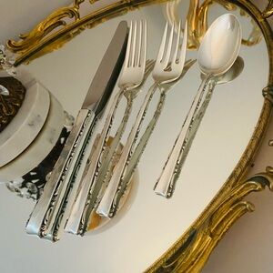 Vintage Lunt Madrigal Sterling Silver 4 Piece Place Setting